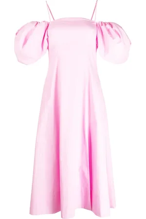 REJINA PYO Robe en coton Oksana à manches bouffantes