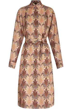 Etro Robe ceinturée à motif cachemire