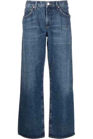 AGOLDE Jean droit à taille haute