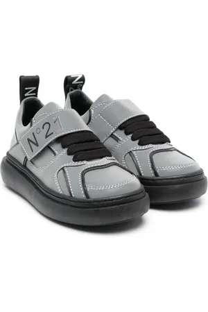 Nº21 Baskets en cuir à logo imprimé