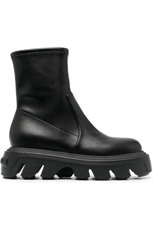 Casadei Bottines en cuir à semelle épaisse