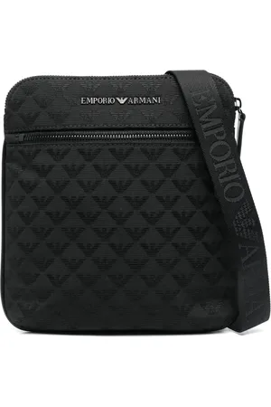 Emporio Armani Sacoche à logo en jacquard