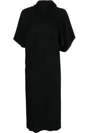 Rick Owens Robe mi-longue à col montant