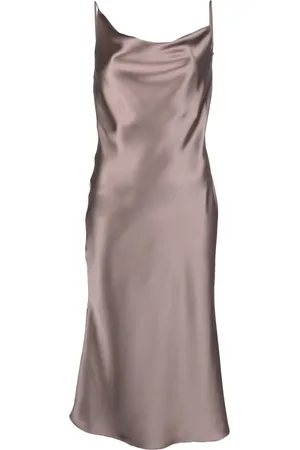 BLANCA Robe drapée à fini satiné