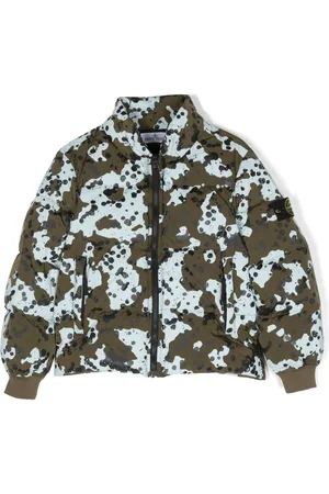 Stone Island Veste à imprimé abstrait