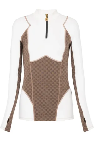 Balmain Haut à motif monogrammé en jacquard