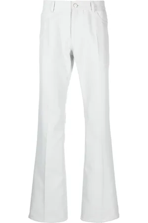 Courrèges Pantalon droit à patch logo