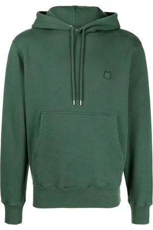Maison Kitsuné Hoodie en coton à patch logo