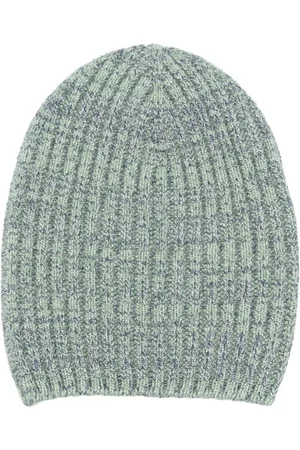 Barrie Bonnet en cachemire chiné à design nervuré