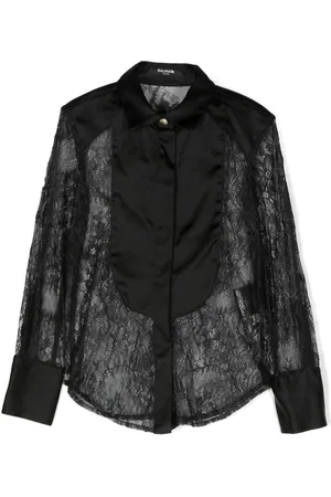Balmain Chemise en dentelle Chantilly