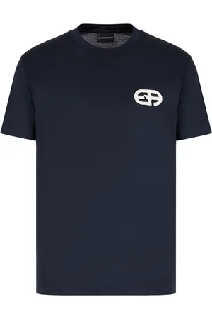 Emporio Armani T-shirt en jersey à patch logo