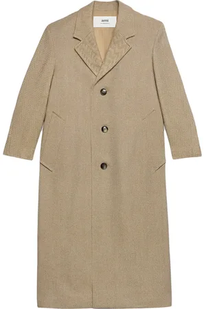 Ami Manteau long à simple boutonnage
