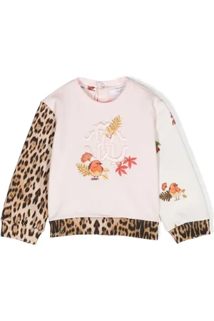 Roberto Cavalli Sweat en coton à logo brodé