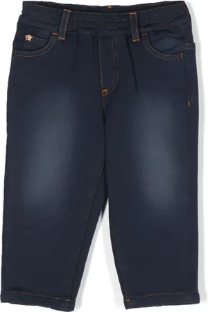 VERSACE Jean droit à taille mi-haute