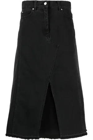 Msgm Jupe en coton à patch logo
