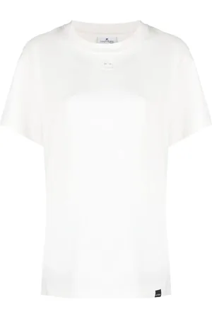 Courrèges T-shirt en coton à patch logo