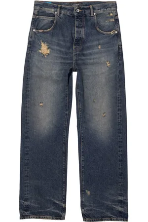 Purple Brand Jean ample P018 à effet usé