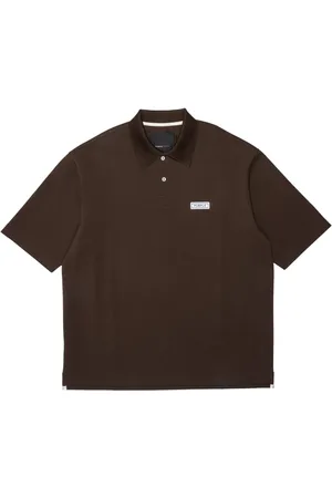 Purple Brand Polo en piqué à patch logo