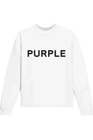 Purple Brand Sweat en polaire à logo imprimé