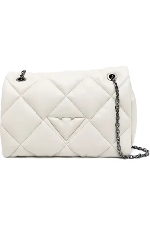 Emporio Armani Sac porté épaule matelassé à logo embossé