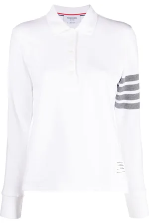 Thom Browne Polo à détail 4 bandes signature