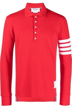 Thom Browne Polo à 4 bandes signature