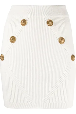 Balmain Minijupe à boutons décoratifs