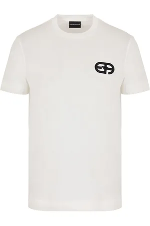 Emporio Armani T-shirt en coton à logo brodé