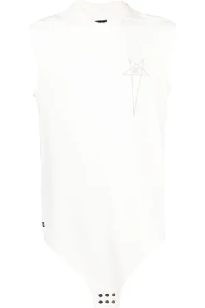 Rick Owens Haut en coton à logo brodé