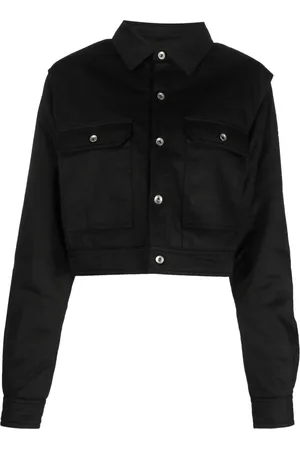 Rick Owens Veste crop à découpes