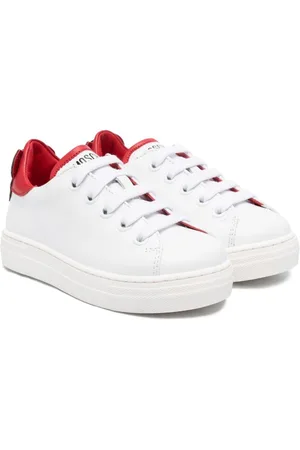 Moschino Baskets en cuir à patch Teddy