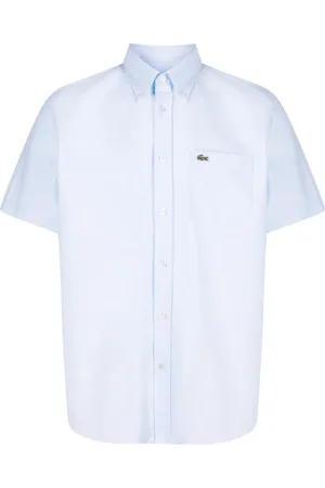 Lacoste Chemise en coton à patch logo