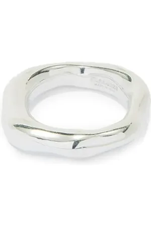 Jil Sander Bague à logo gravé
