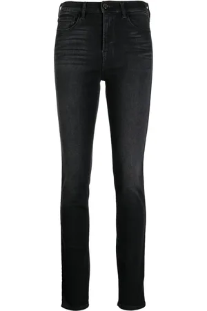 Emporio Armani Jean skinny à logo brodé