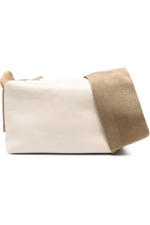 UMA WANG Sac porté épaule en cuir à logo embossé