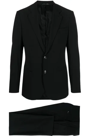 Giorgio Armani Costume en laine à simple boutonnage