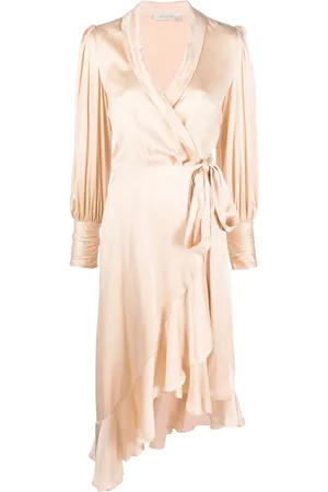 ZIMMERMANN Robe-portefeuille à design asymétrique