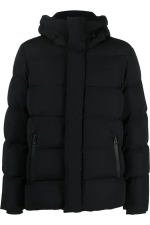 Mackage Veste en cuir à logo embossé
