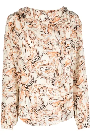 Isabel Marant Blouse en soie Tiphaine à imprimé marbré