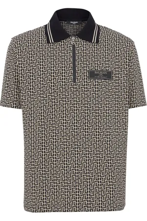 Balmain Polo à logo en jacquard