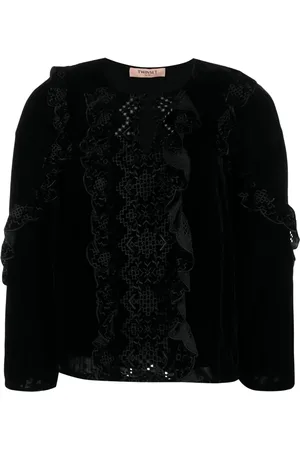 Twin-Set Blouse brodée en velours