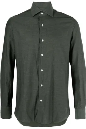 BARBA Chemise en popeline à col italien