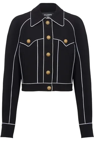 Balmain Veste Western en crêpe