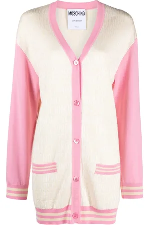 Moschino Cardigan à logo en jacquard