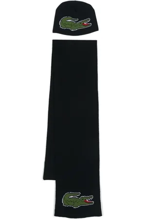 Lacoste Ensemble bonnet-écharpe à bande logo