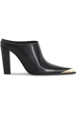 Etro Mules en cuir métallisé