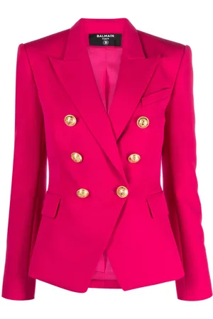 Balmain Blazer en laine à boutonnière croisée