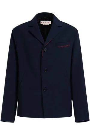 Marni Blazer en laine à coutures contrastantes