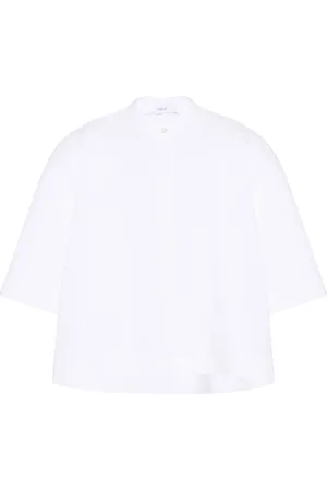 ROSETTA GETTY Chemise crop à col boutonné