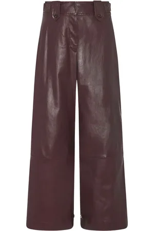 ROSETTA GETTY Pantalon ample en peau d